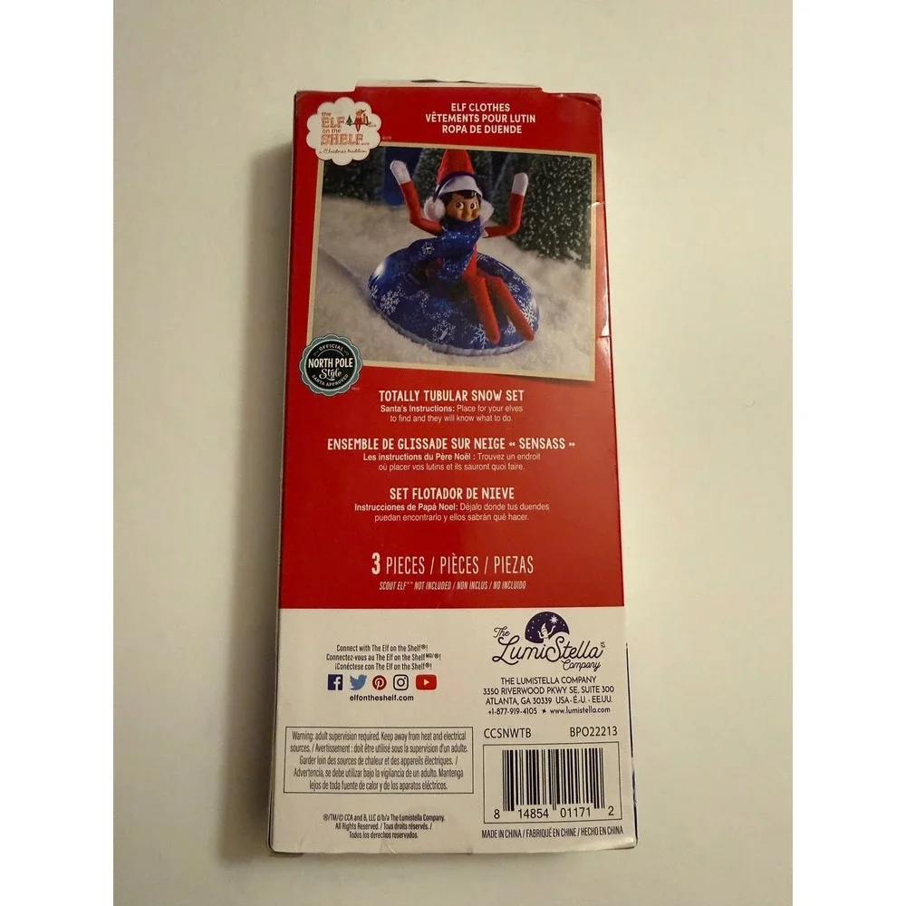 Elf on the Shelf Claus Couture‎ Totally Tubular Snow Set Accessory New